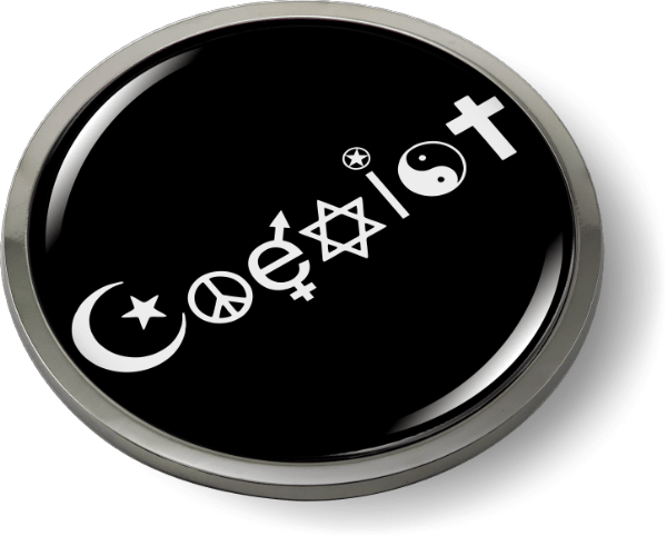Coexist Black Emblem